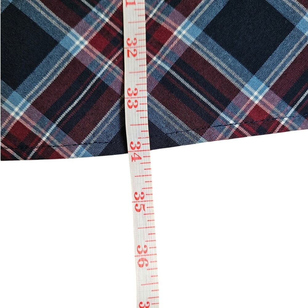 Donna Morgan Plaid Fit Flare Dress Size 0 - Picture 6 of 7